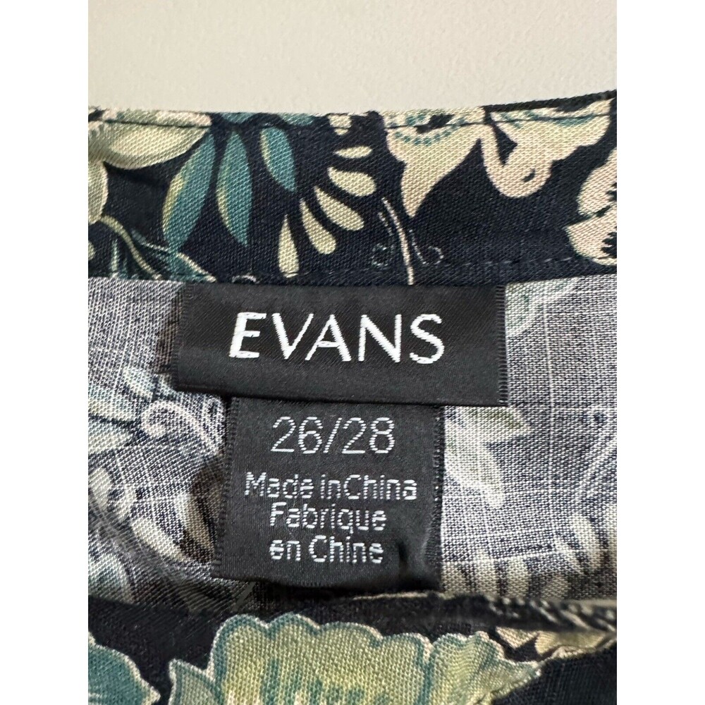 Evans Blouse Tunic Peasant Floral Boho Womens Size 26/28 New Tassel Office - Picture 5 of 9